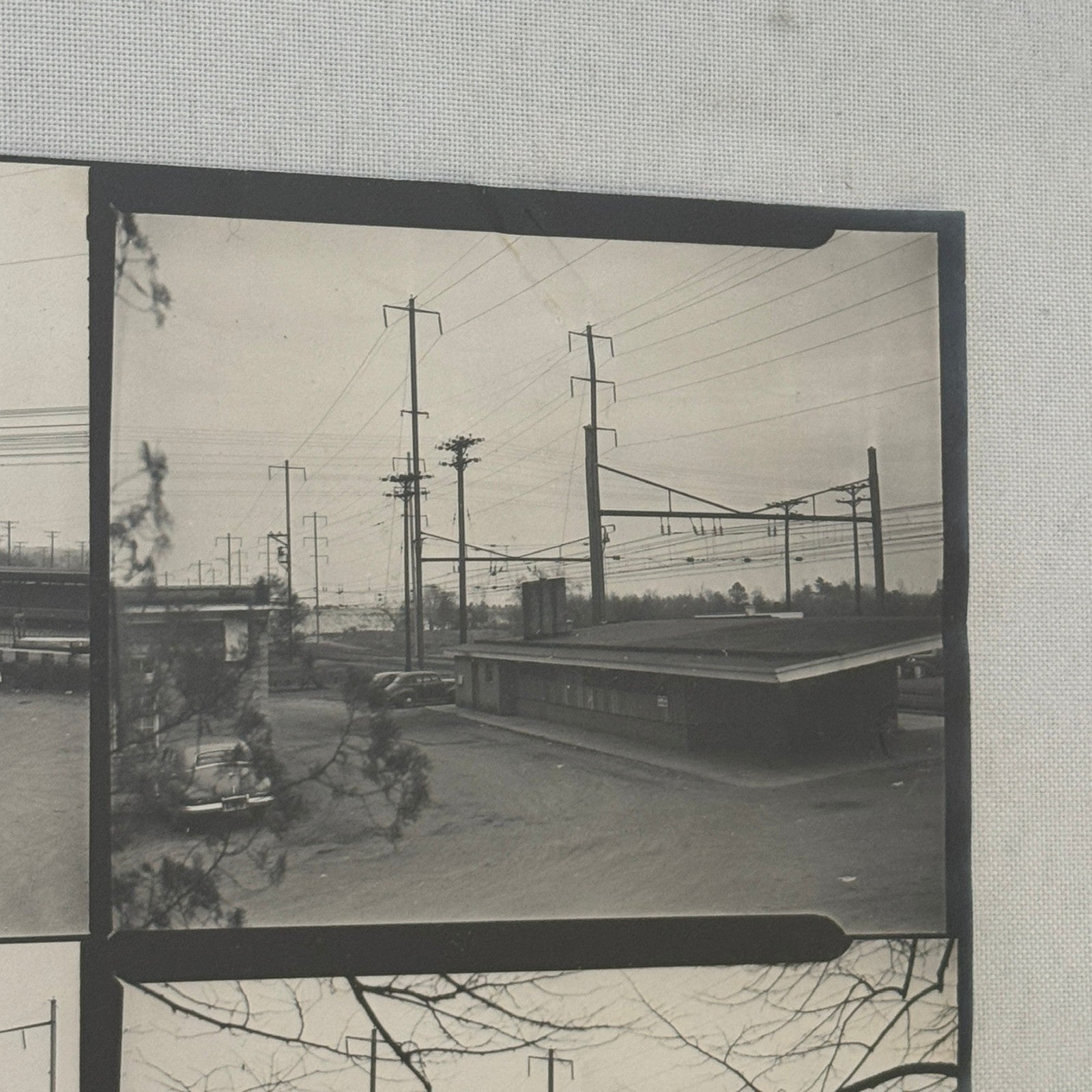 Vintage Pennsylvania Railroad Photo Contact Sheet Photograph Al Paul Lefton PRR