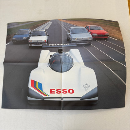Vintage Peugeot 905 Racing Car Press Kit Motorsport Race Photos 35mm Slides
