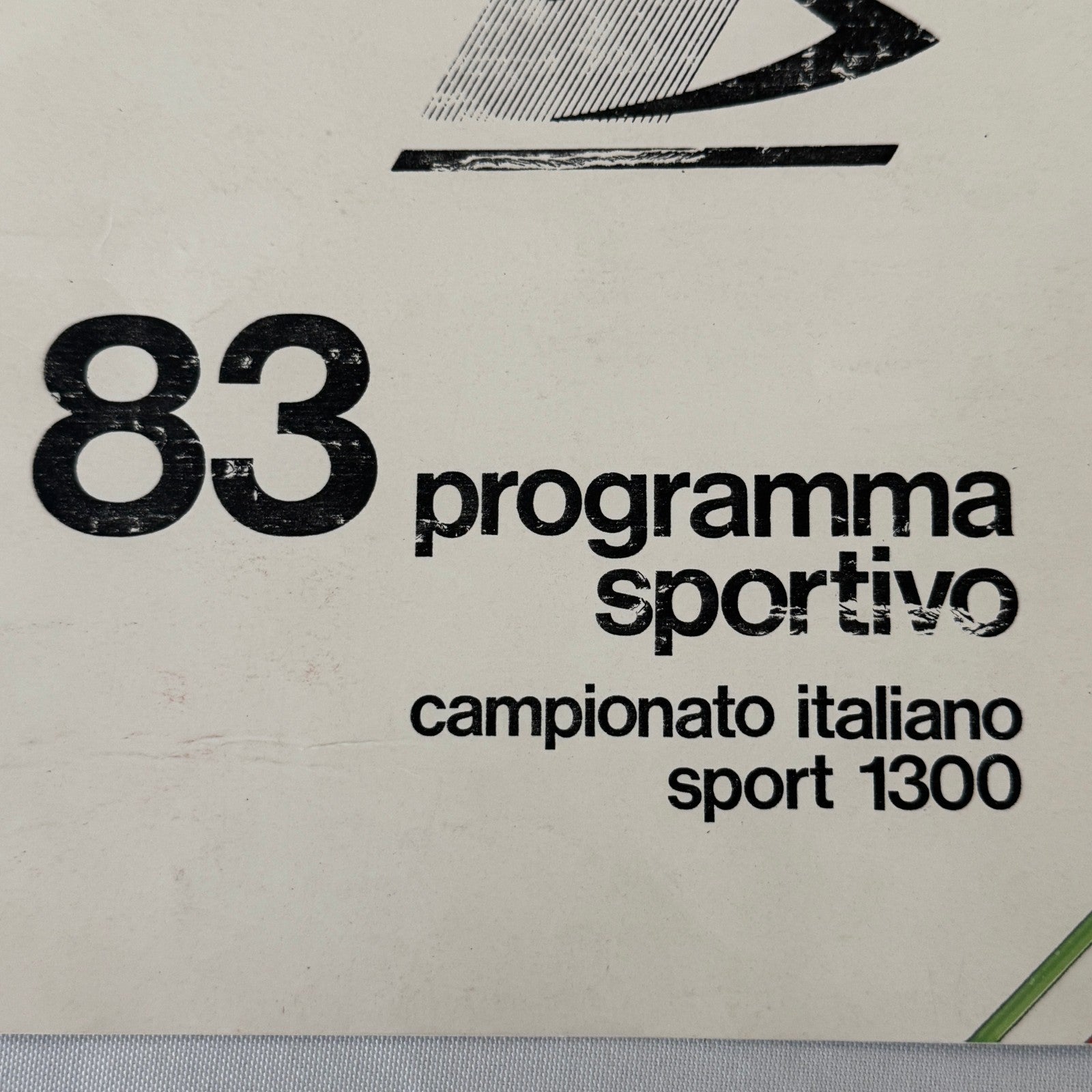 1983 Lucchini Racing Team Brochure Sport 1300 ITALIAN Text