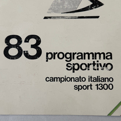 1983 Lucchini Racing Team Brochure Sport 1300 ITALIAN Text