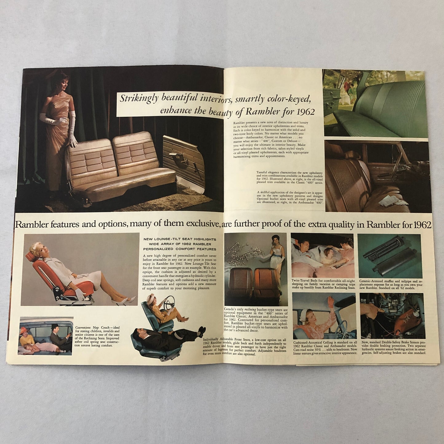 1962 Rambler Car Sales Brochure Catalog Classic Ambassador American Convertible