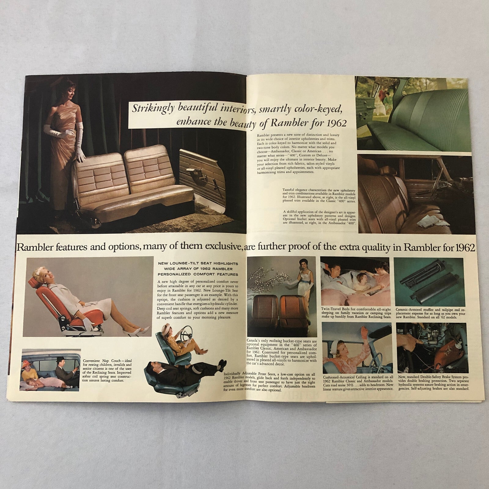 1962 Rambler Car Sales Brochure Catalog Classic Ambassador American Convertible