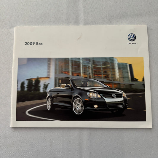 2009 Volkswagen VW Eos Convertible Roadster Sales Brochure Catalog Canadian