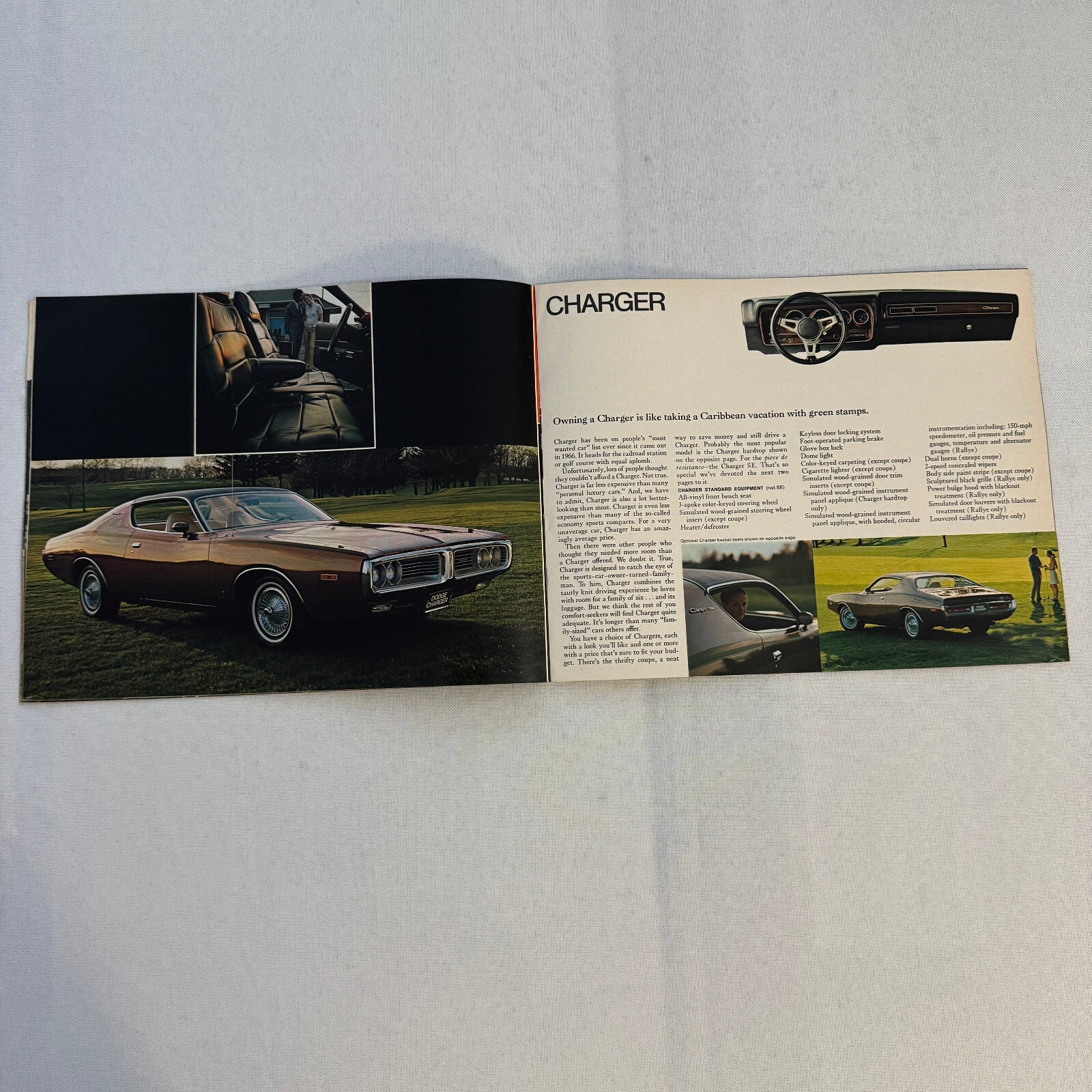 1972 Dodge Car Sales Brochure Catalog Dart Demon Challenger Coronet Charger +