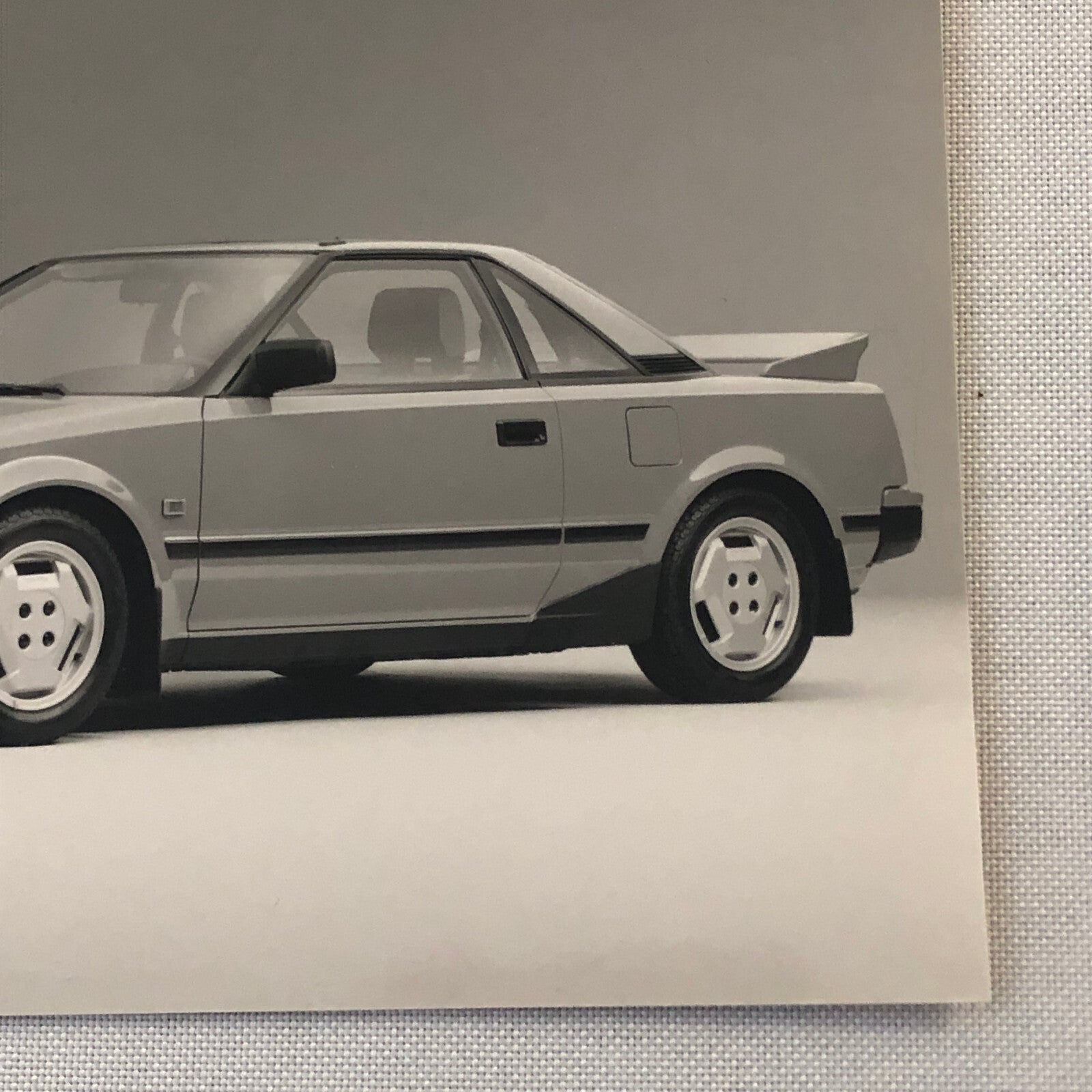 Vintage Toyota MR2 Car Factory Press Photo Photograph German Text European