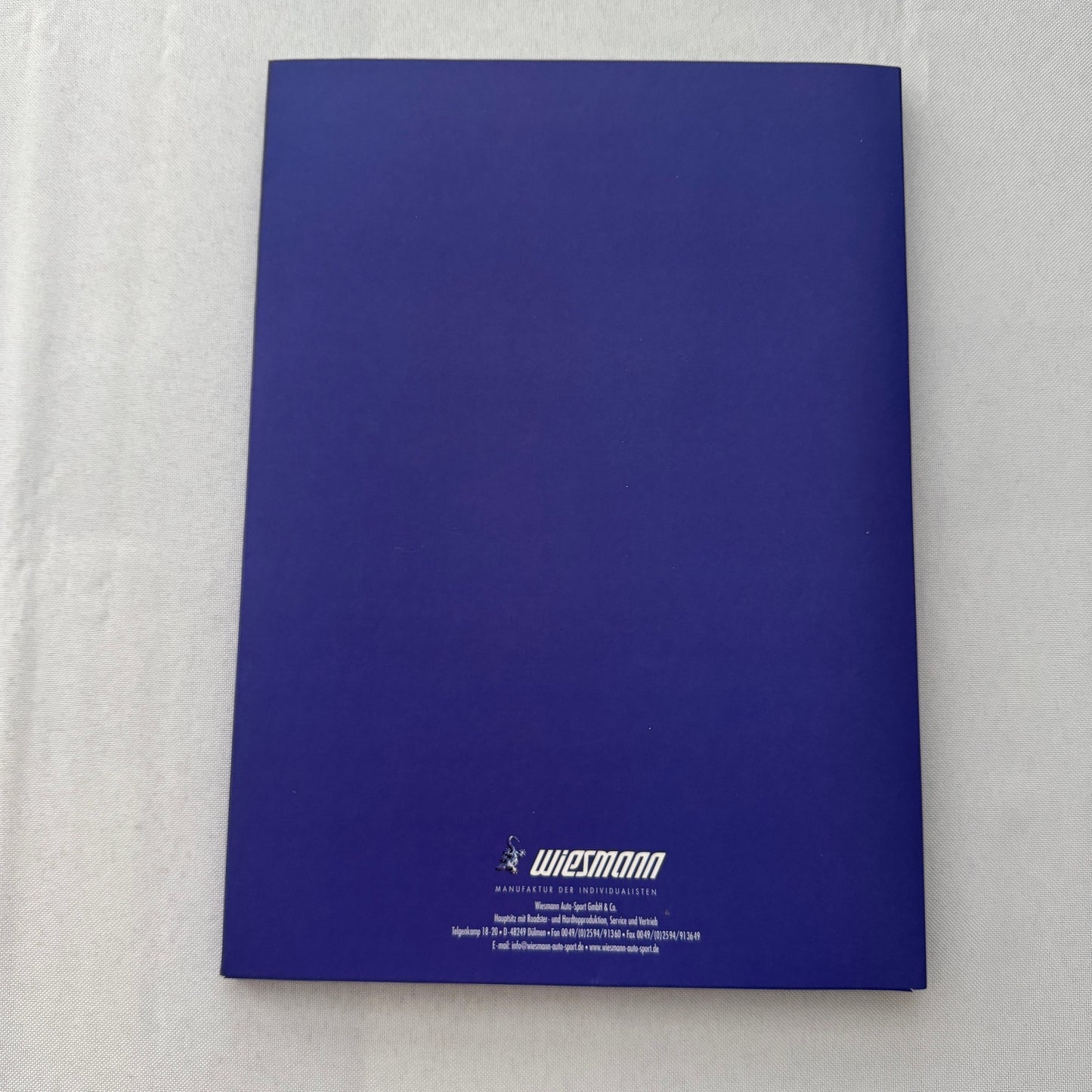 Wiesmann Car Sales Brochure Catalog Lot Wiesmann Roadster Raymond Weil Watch