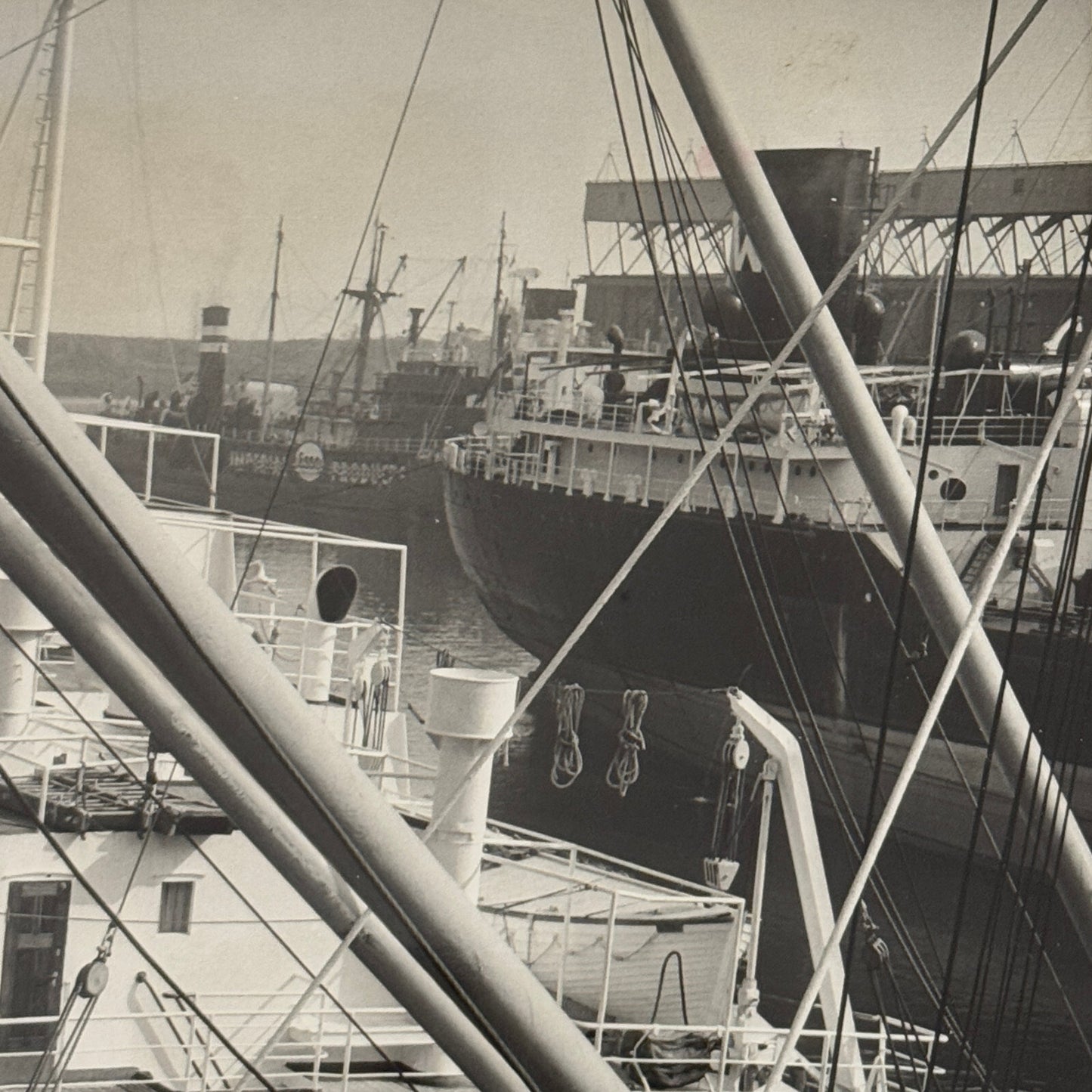 Montreal Harbour Ship Boat Press Photo Photograph 1964 Vintage
