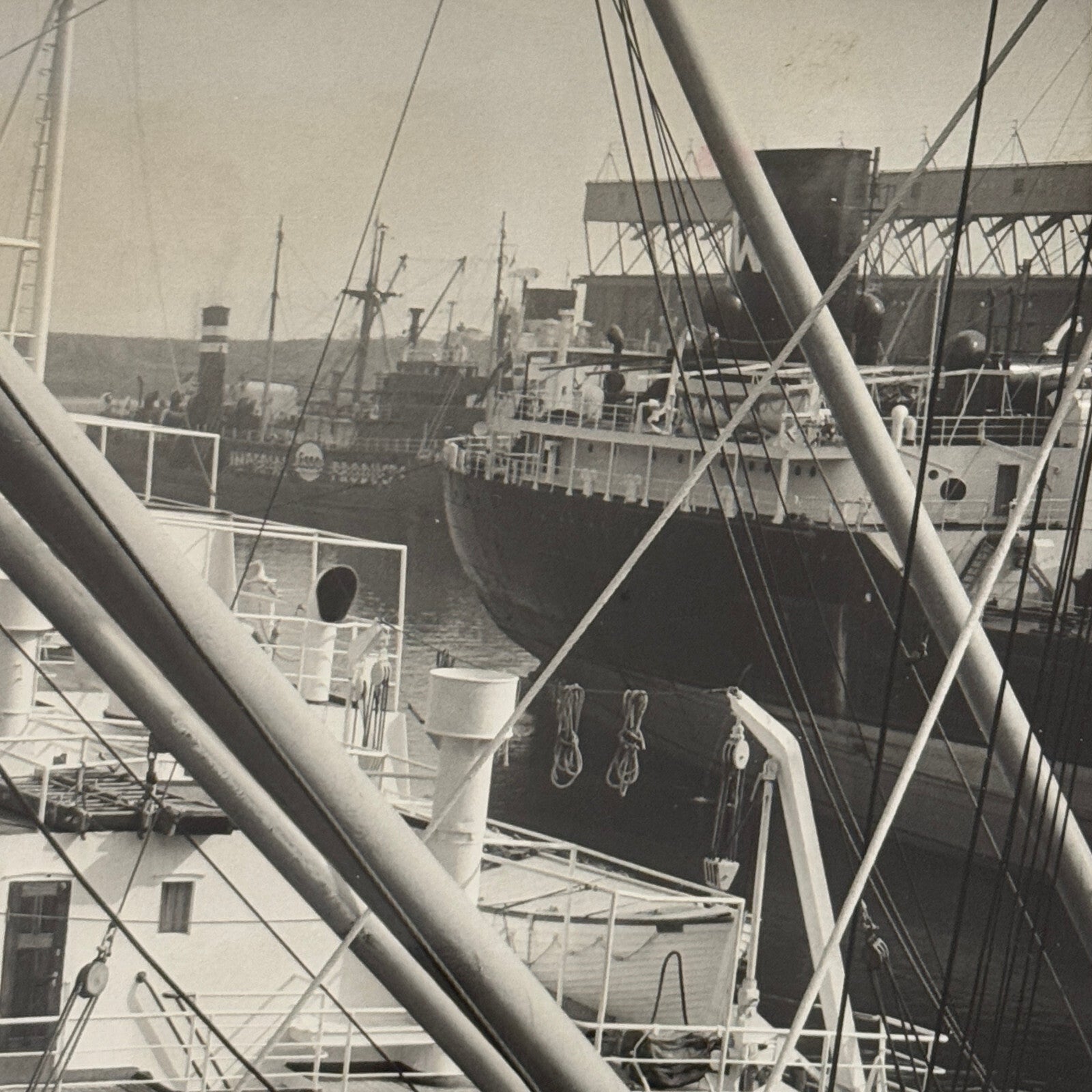 Montreal Harbour Ship Boat Press Photo Photograph 1964 Vintage