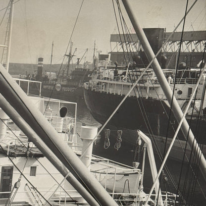 Montreal Harbour Ship Boat Press Photo Photograph 1964 Vintage
