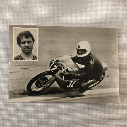 Vintage Motorcycle Racing Postcard Post Card Frank Wendler Germany