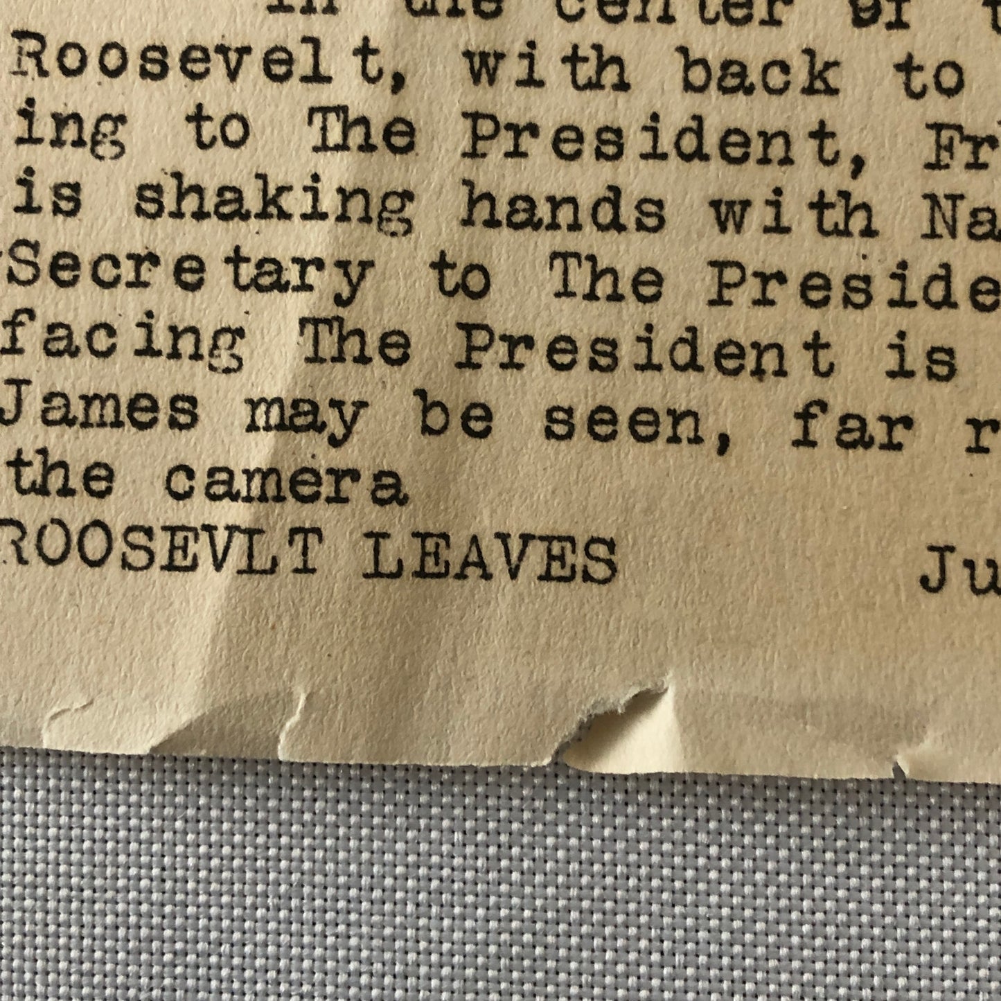Press Photo Photograph President Franklin Roosevelt Leaves on Vacation 1934