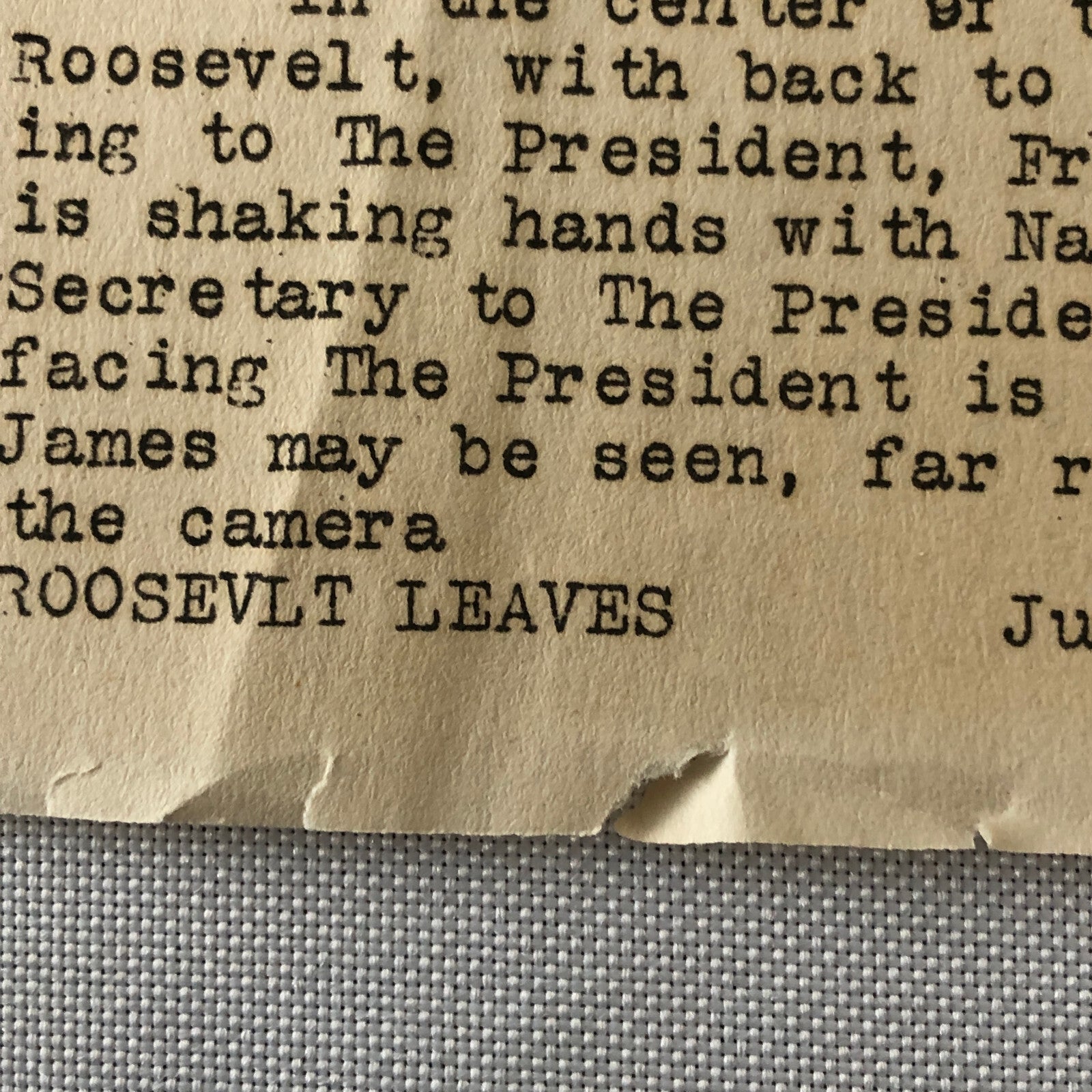 Press Photo Photograph President Franklin Roosevelt Leaves on Vacation 1934