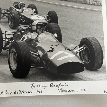 Lorenzo Bandini Ferrari Photo 1965 Monaco Grand Prix Photograph Modern Print
