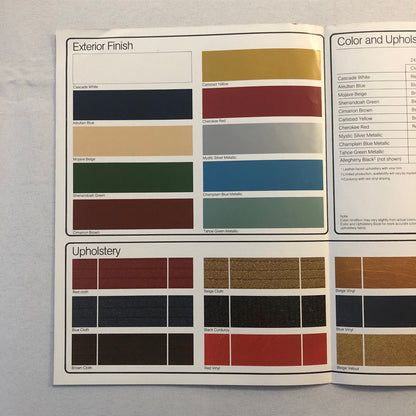 1978 Volvo Color and Upholstery Sales Brochure Catalog 242 244 245 265 264 GL