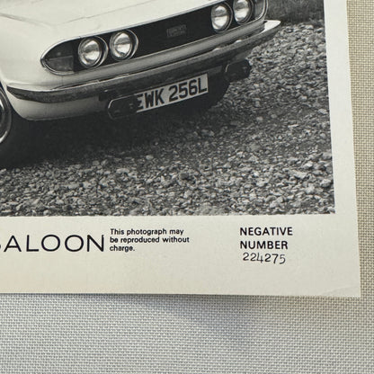 Triumph 2.5 PI MK 2 Saloon Sedan Car Factory Press Photo Photograph Print 1973