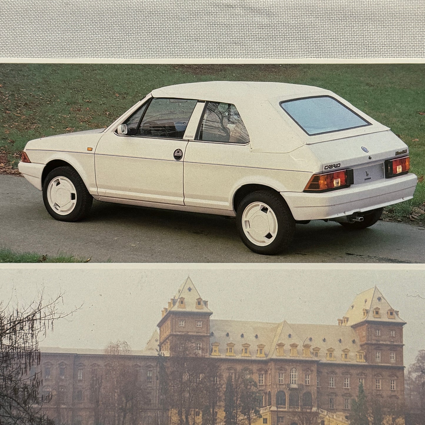 Bertone Cabrio Convertible Cabriolet Sales Sheet Brochure Mini Poster 1985