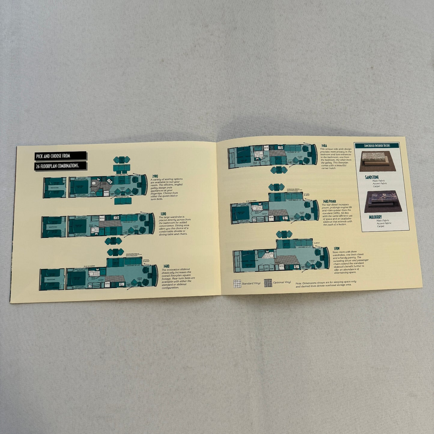 1995 Itasca Suncruiser Motorhome Camper RV Sales Brochure Catalog Sun Cruiser