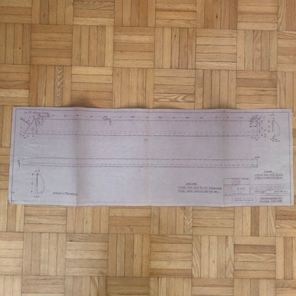 Vintage Porsche Reutter & Co Coachbuilder Factory Part Blueprint Document German