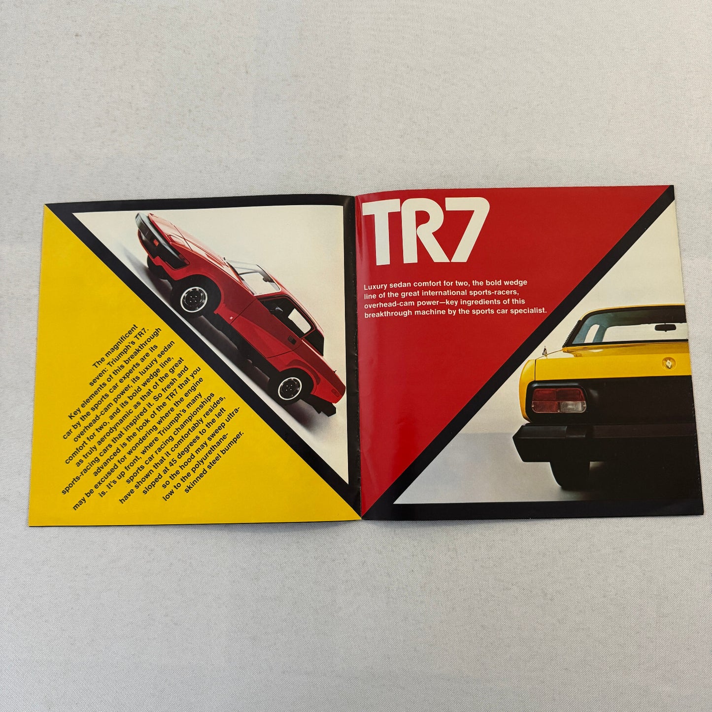 Triumph TR7 Sales Brochure Catalog Advertising Vintage