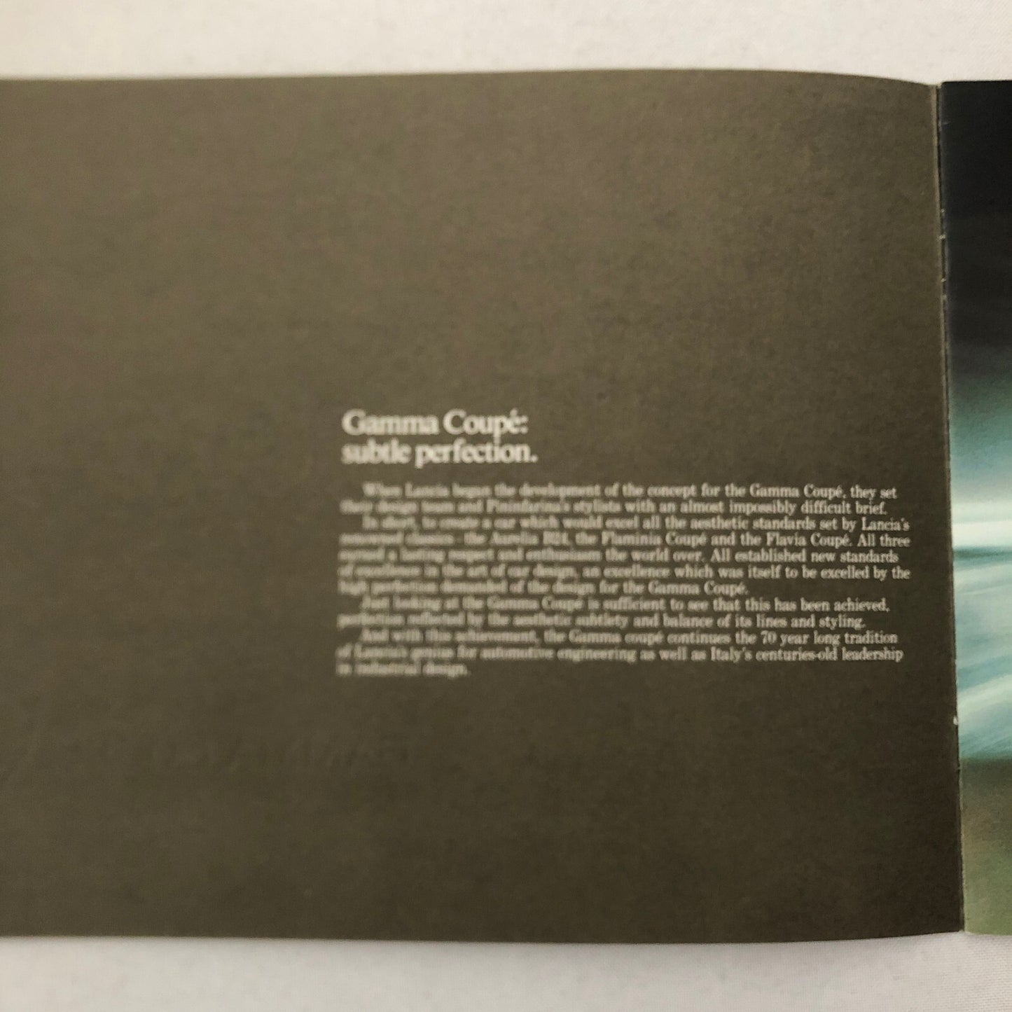 Lancia Gamma Coupe Car Sales Brochure Catalog GERMAN TEXT