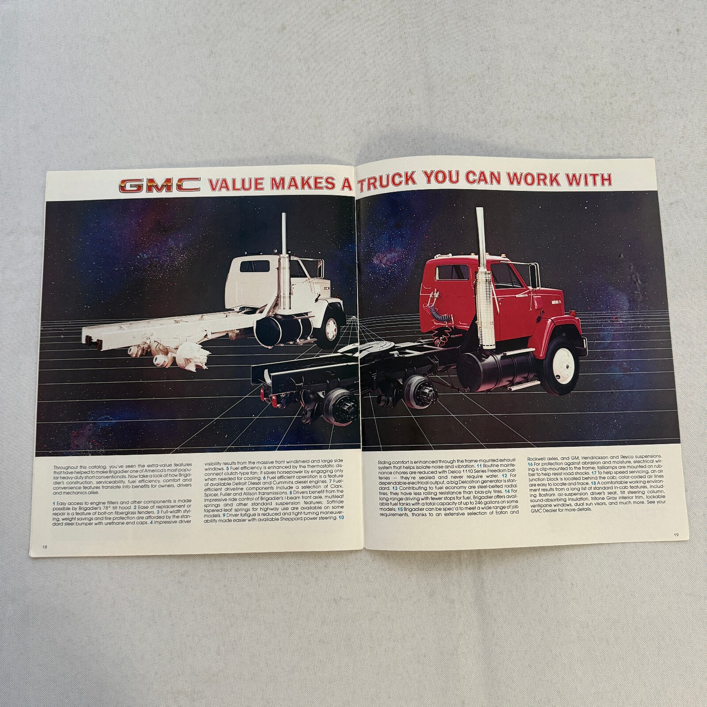 GMC Brigadier Truck Sales Brochure Catalog Advertising Vintage
