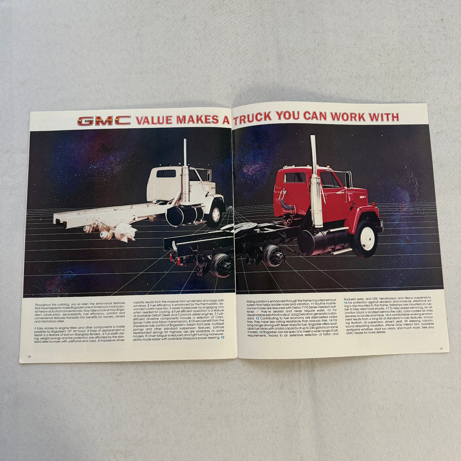 GMC Brigadier Truck Sales Brochure Catalog Advertising Vintage