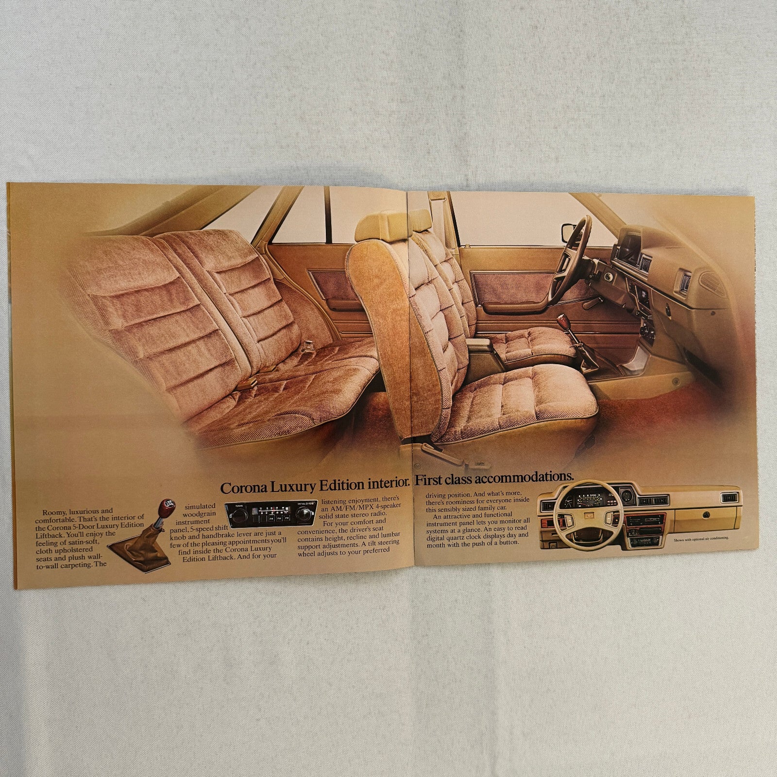 1980 Toyota Corona Car Sales Brochure Catalog Custom Sedan Deluxe Wagon Luxury