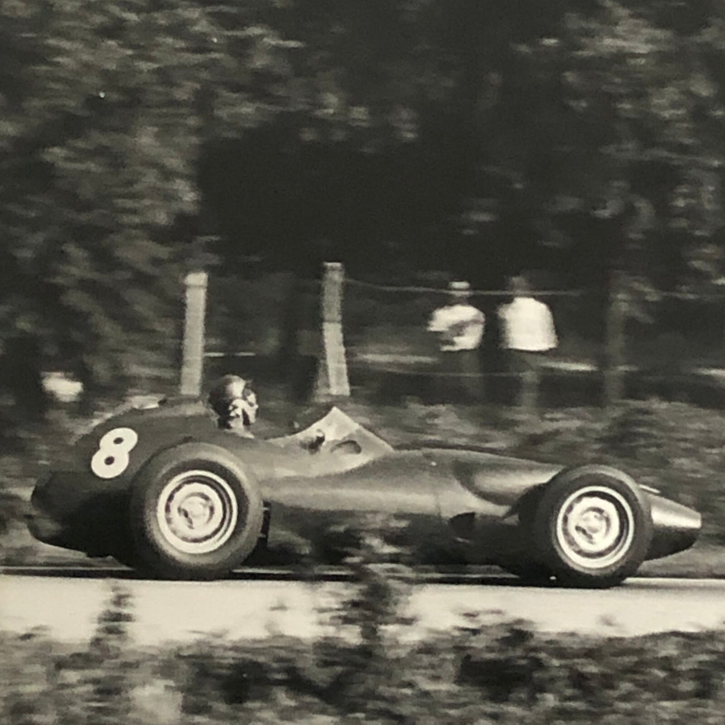 Vintage Racing Photo Photograph BRM Race Car Grand Prix