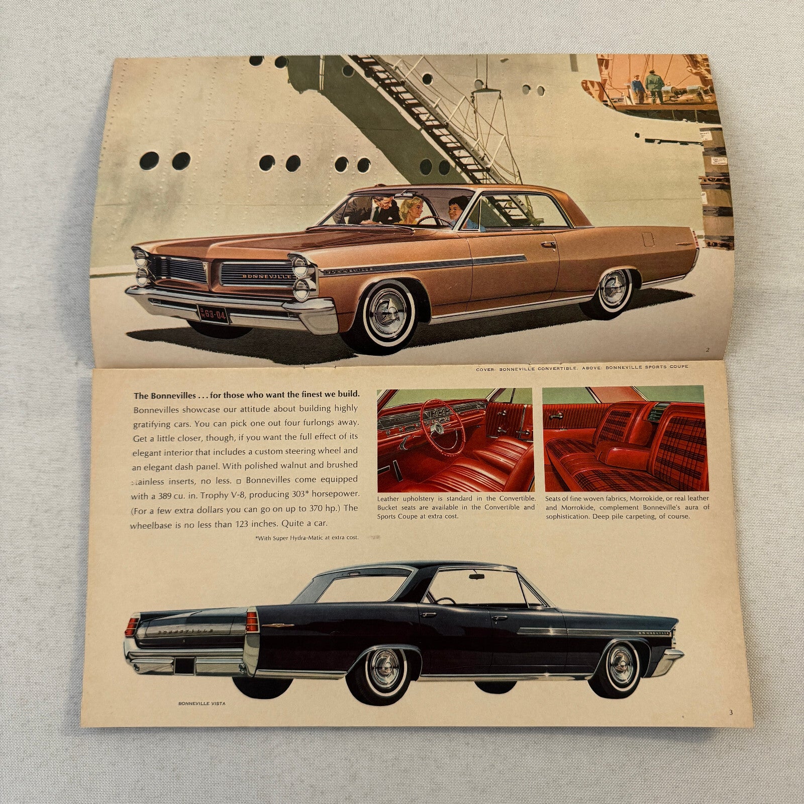 1963 Pontiac Sales Brochure Catalog Bonneville Star Chief Catalina Grand Prix