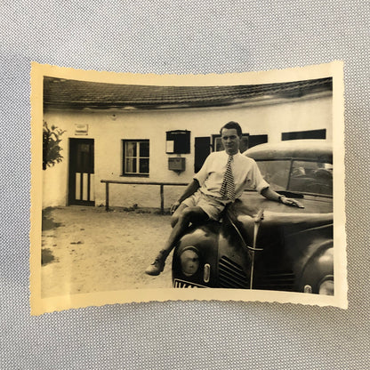 Vintage Car Photo 1951 People Automobile Photograph Lot of 3 AL22SM2
