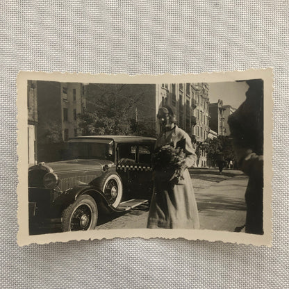 Vintage Photo Photograph Lot Taxi Cab Car Automobile People Woman AL22SM1