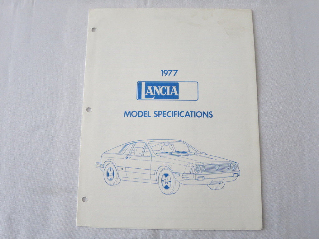 1977 Lancia Press Kit Brochure Photos Beta HPE Coupe Scorpion Sedan + 