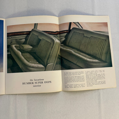Humber Super Snipe and Humber Imperial Car Sales Brochure Catalog Vintage