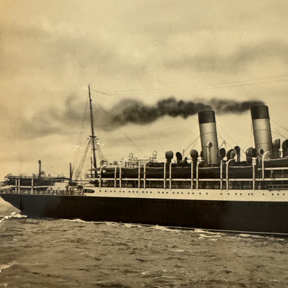 Vintage Ship Boat Photo Photograph Print Canadian Pacific Liner Montlaurier