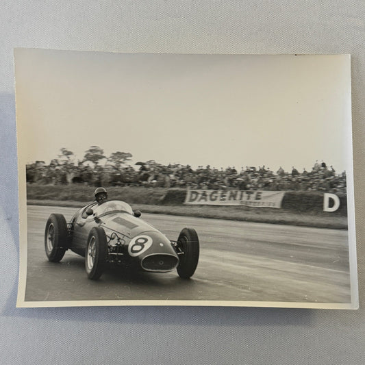 Vintage Racing Photo Photograph 1954 British Grand Prix Maserati 250F Wharton