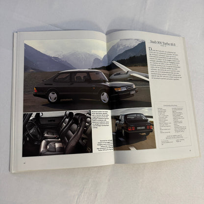 Vintage Saab 900 Car Sales Brochure Catalog 900 Cabriolet 900 Turbo 16S DUTCH