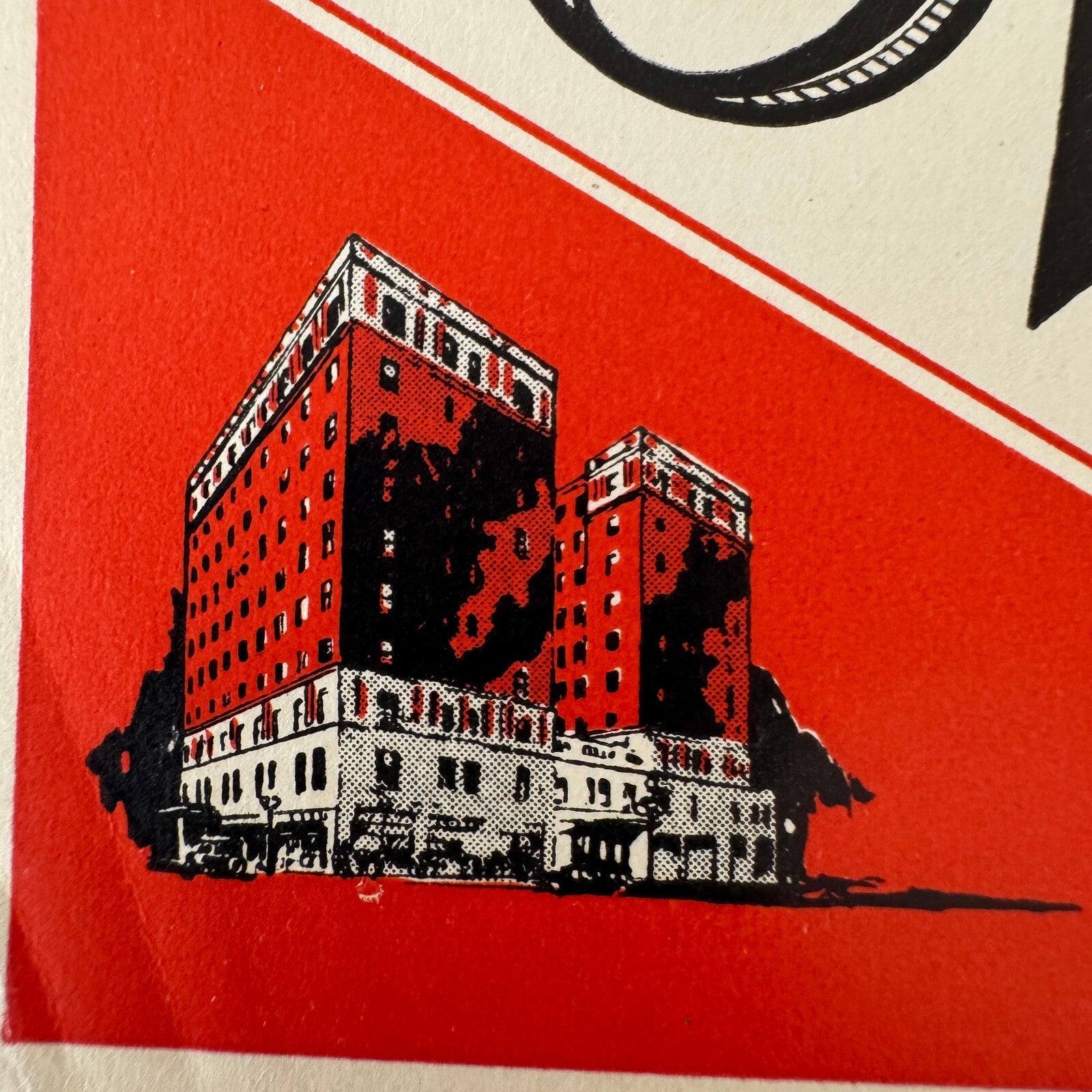 Vintage Hotel Travel Luggage Label The Lowry Hotel St Paul