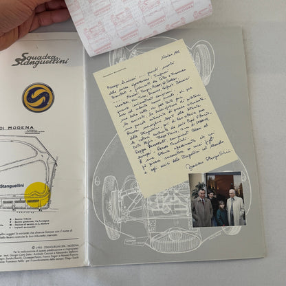 Stanguellini Racing Car Motorsport History Brochure Book 1998 Italian Text