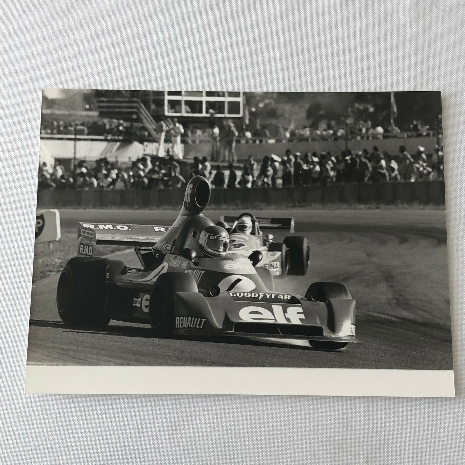 Vintage 1976 Formula 2 F2 Nogaro Grand Prix Racing Photo Photograph ELF Renault