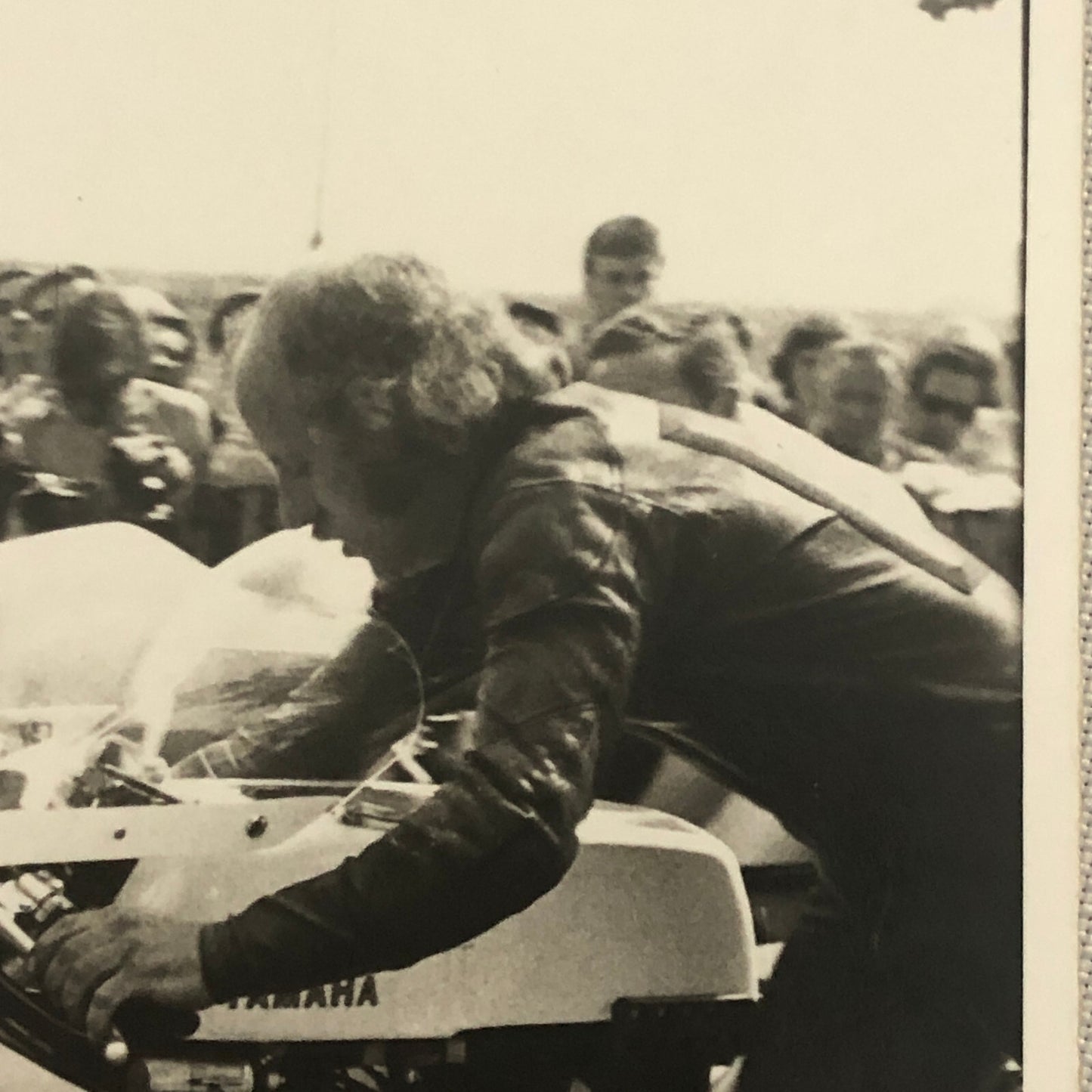 Vintage Motorcycle Racing Photo photograph Print Alex Franz Yamaha 1971