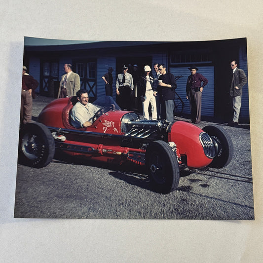 Vintage Racing Photo Photograph Unidentified Car MODERN PRINT