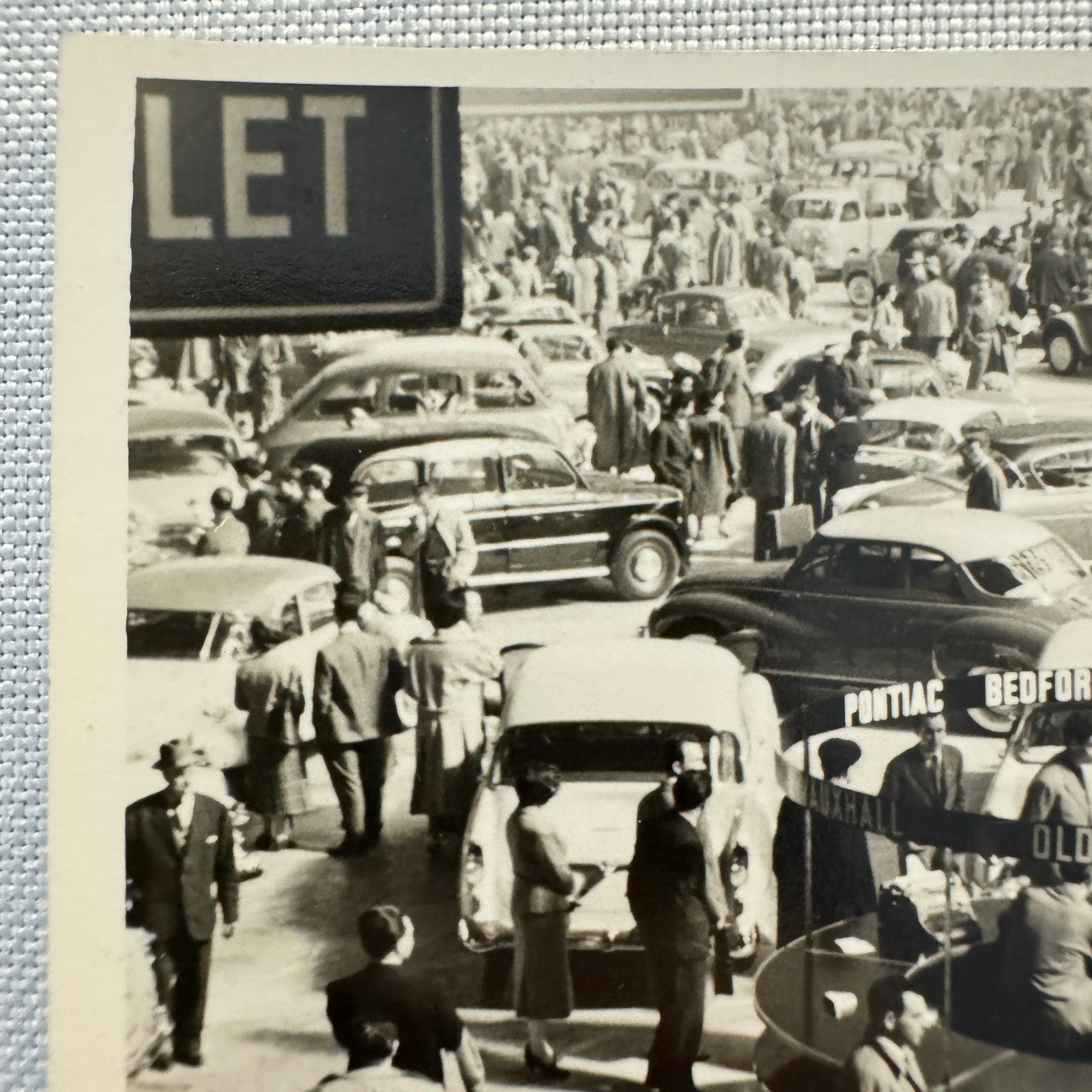 Vintage Auto Show Exhibit Photograph Print Cars General Motors Cadillac