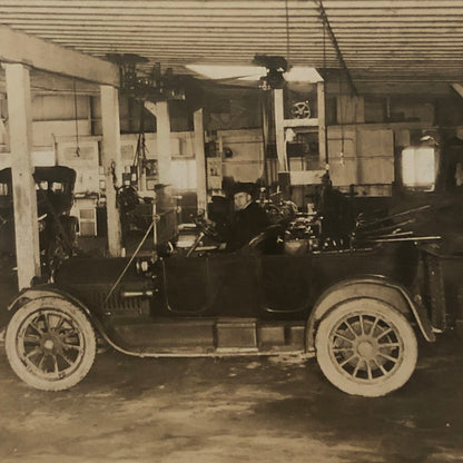 Vintage Car Automobile Service Station Garage Photo Photograph 1919 Vancouver