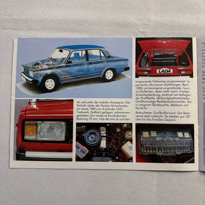 Lada Nova 1300 1300 L Car Sales Brochure Catalog Advertising German Text Vintage
