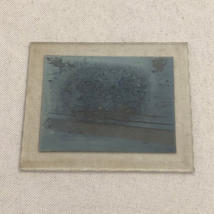 Antique Glass Plate Lantern Slide Photo Tennis Players on Court