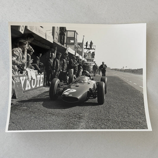 Racing Photo Graham Hill BRM Car Dutch Grand Prix Race 1963 Modern Print