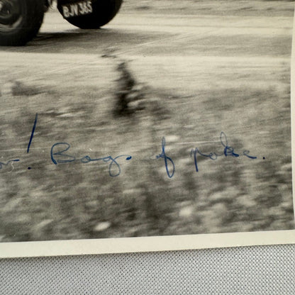 Vintage Allard Car Racing Photo Photograph Possibly Signed Pete Moore