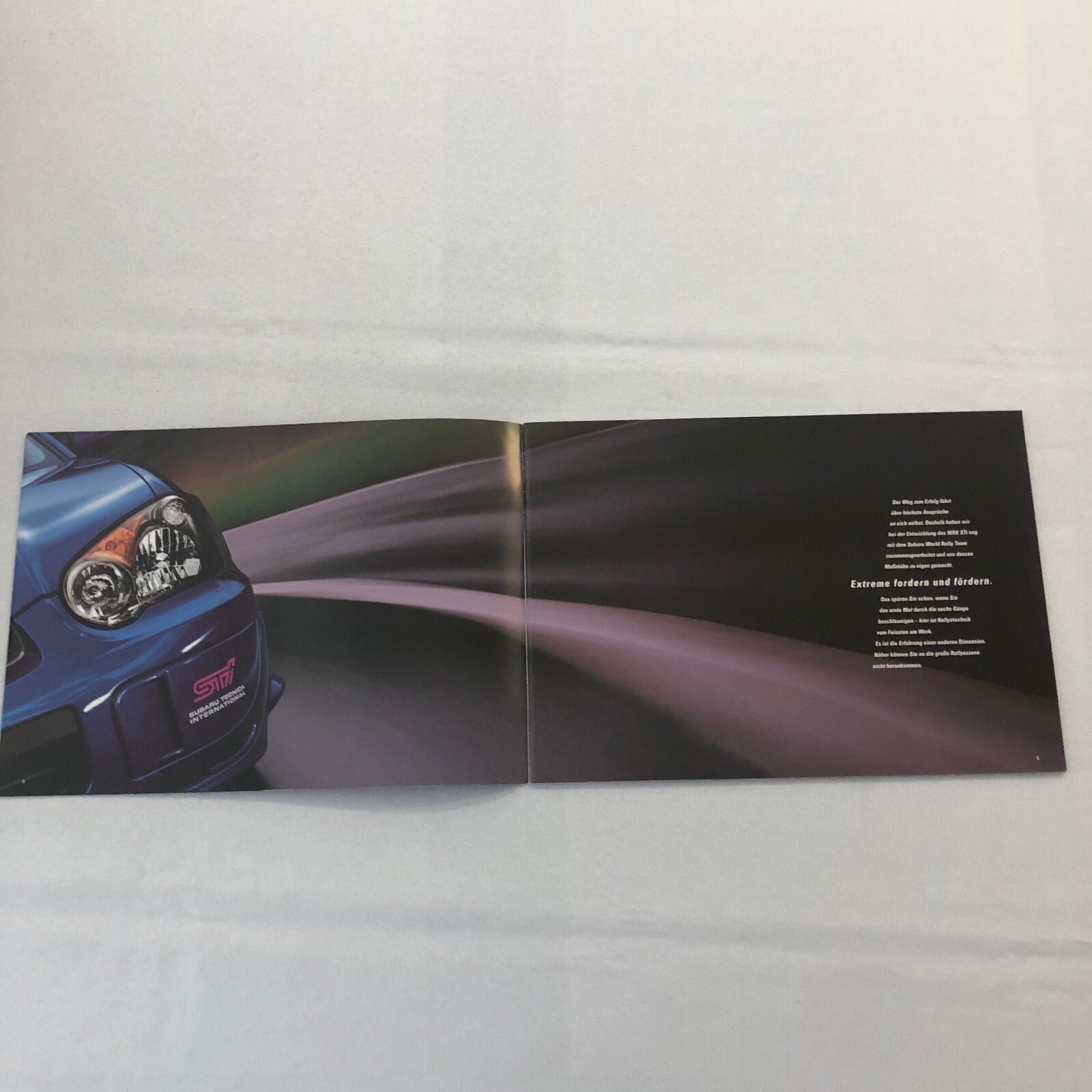 Subaru Impreza WRX STi Car Sales Brochure Catalog GERMAN TEXT European