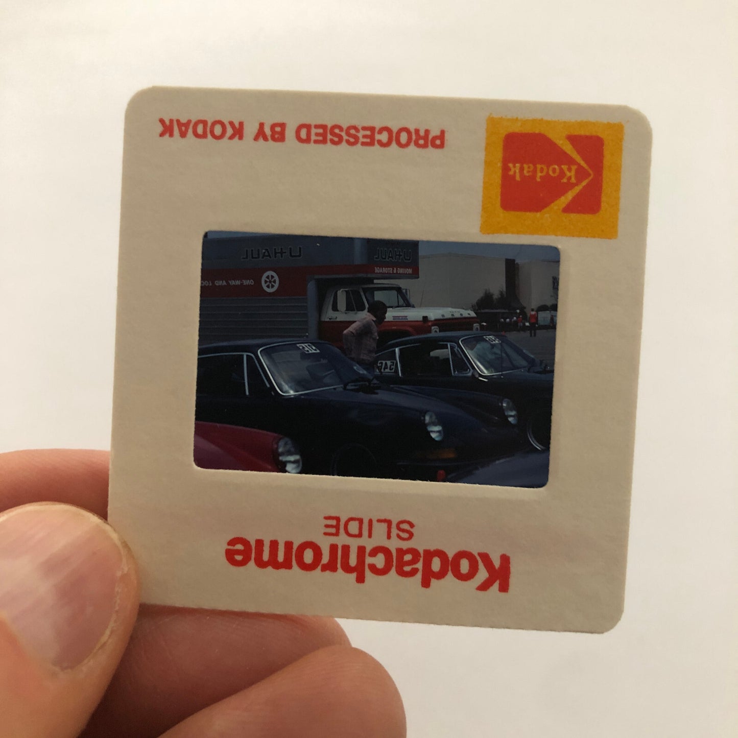 Porsche 911 Car Show 35mm Photo Slide Vintage 1981