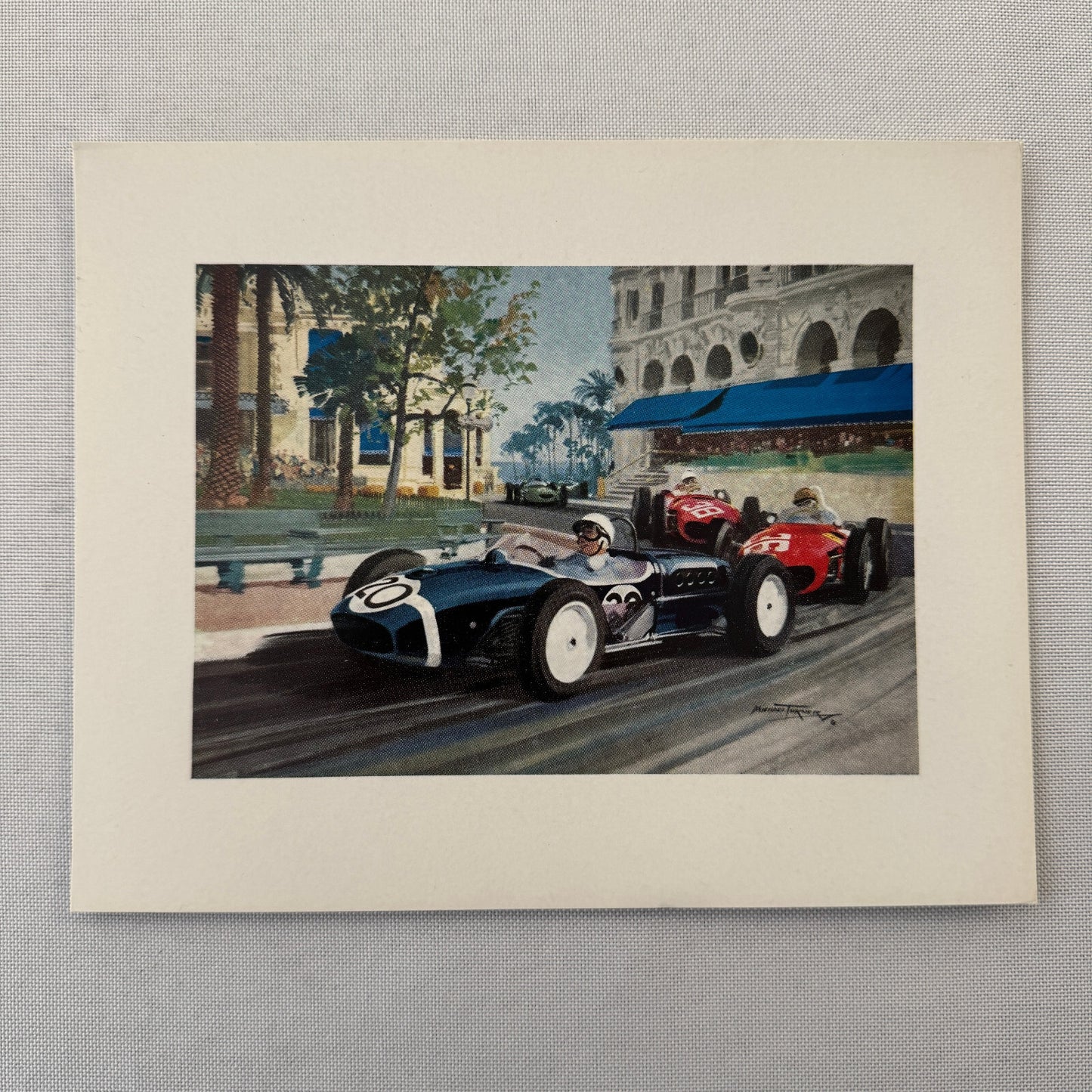 Stirling Moss Lotus Climax Richie Ginther Ferrari Racing Illustration Print